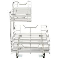 2-Tier Commercial Roll-Out Organizer Chrome