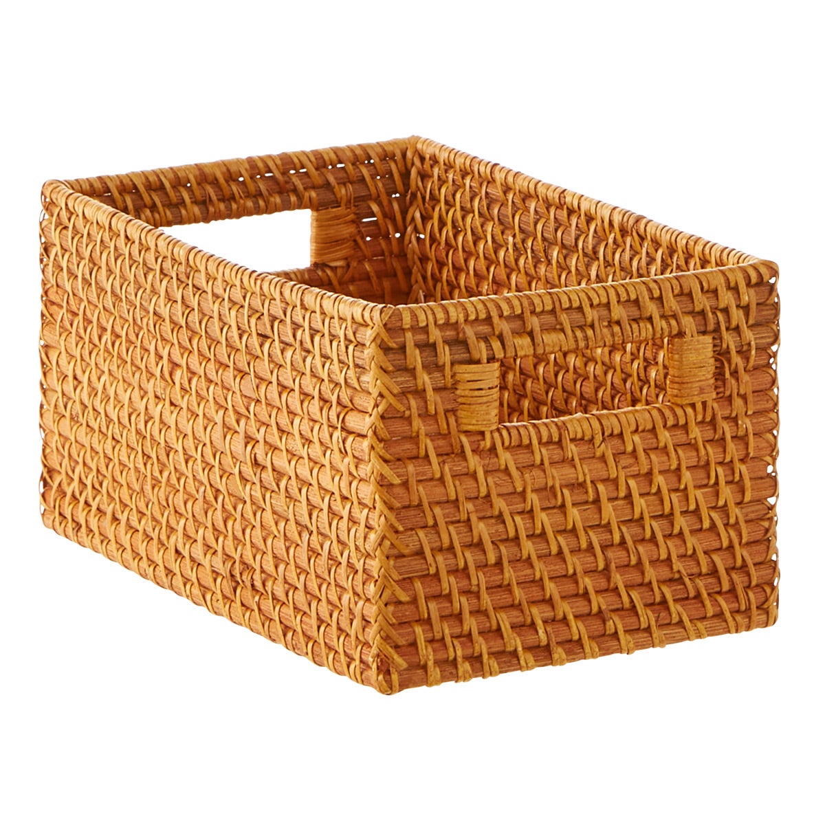 Rattan Storage Bins with Handles