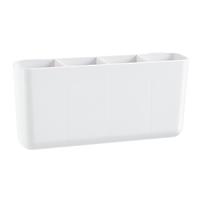 3-Tier Cart Divided Accessory Organizer White