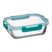 ClickClack 35 oz. Daily Glass Container Teal