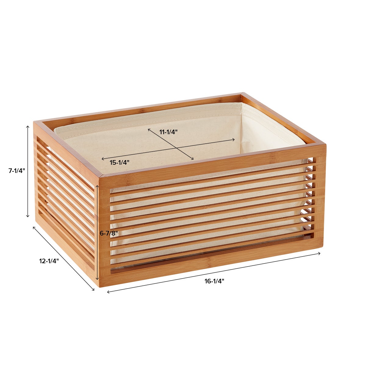 Zen Bamboo Bin The Container Store