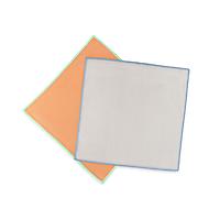 Full Circle Recycled Microfiber Glass Cloths Grey/Orange Pkg/2