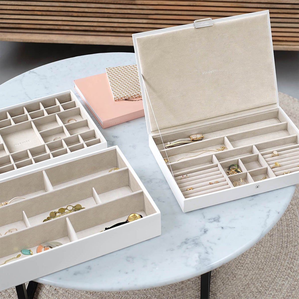 Container store jewelry stackers deals