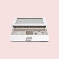 Stackers Classic Glass Top Charm Drawer White
