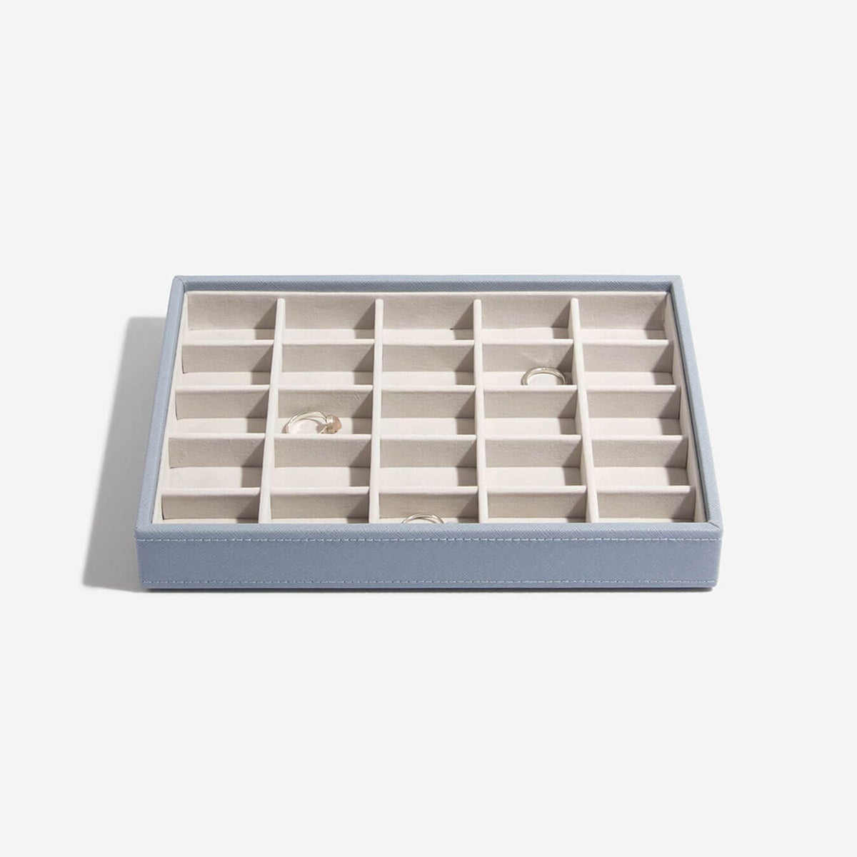 Stackers duck egg blue classic deep open jewelry box Carters of London 70580 Stackers duck egg blue classic deep open jewelry box Carters of London 70580