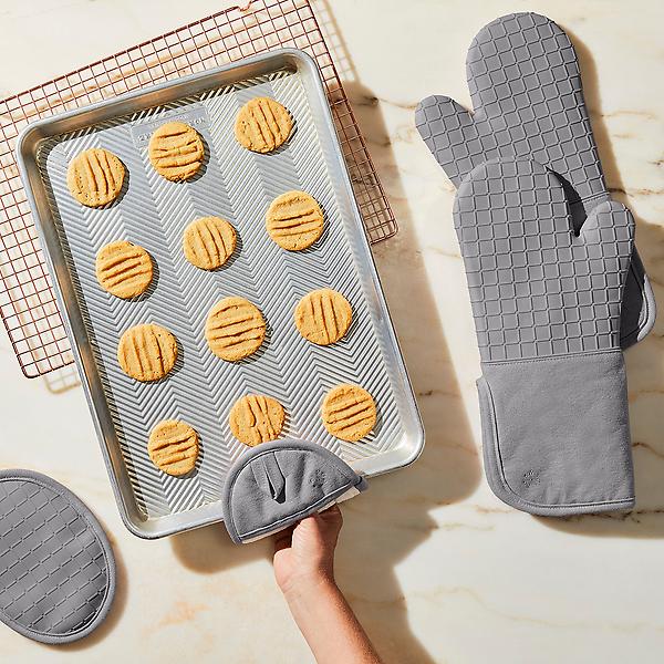 Food52 Quilted Oven Mitts, Linen & Cotton, Set of 2, 3 Colors on Food52