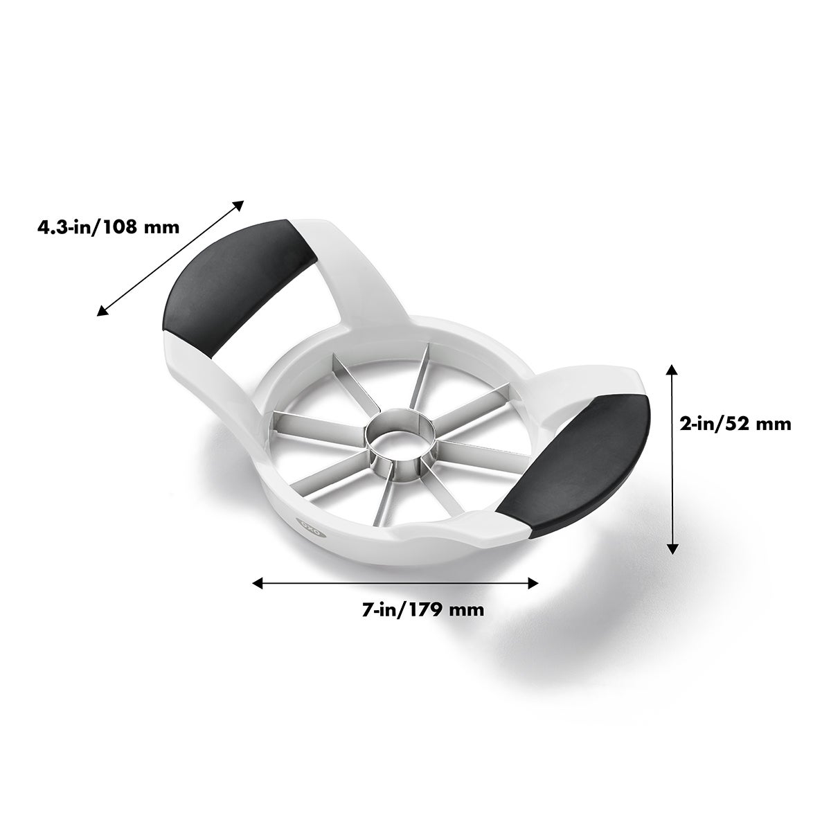 OXO Apple Corer Cutter Divider 8 Stainless Steel Blades Non-Slip Handle