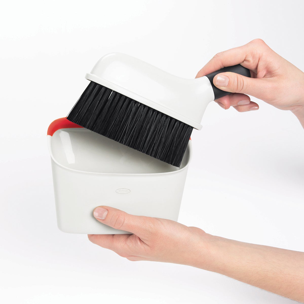 OXO Good Grips Compact Dustpan & Brush Set | The Container Store