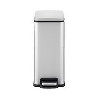The Container Store 2.6 gal./10L Slim Step Can Stainless Steel