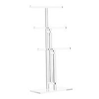 Luxe Acrylic 3-Tier Rolling Cart