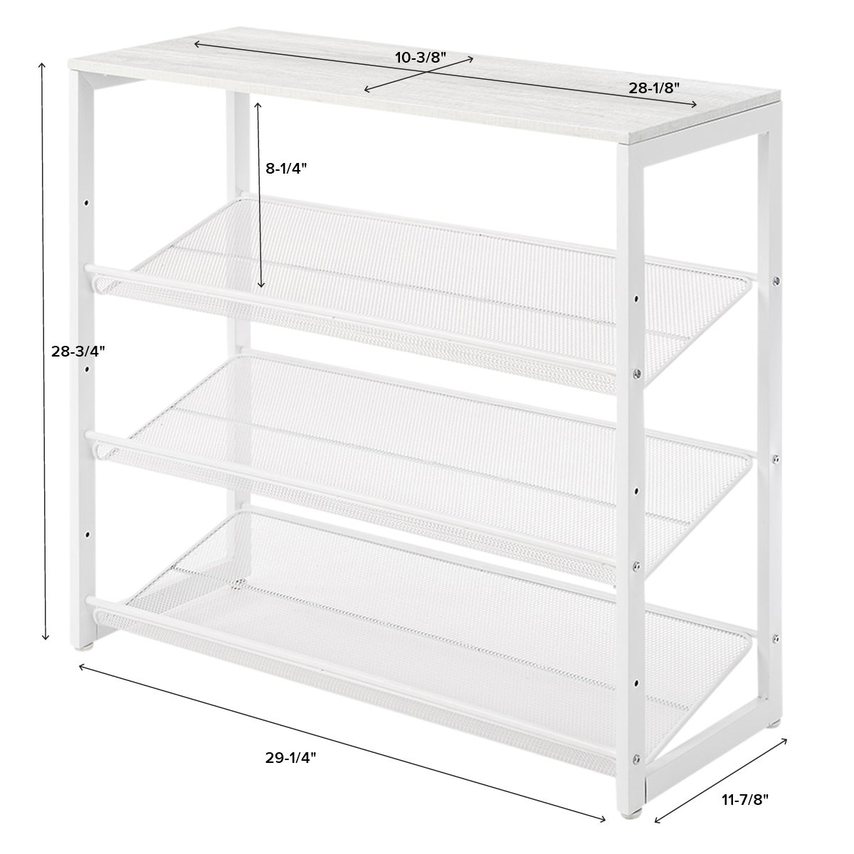 3-Tier Entryway Shoe Storage
