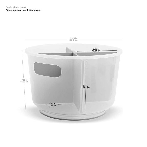 madesmart Frost Divided Bath Tote