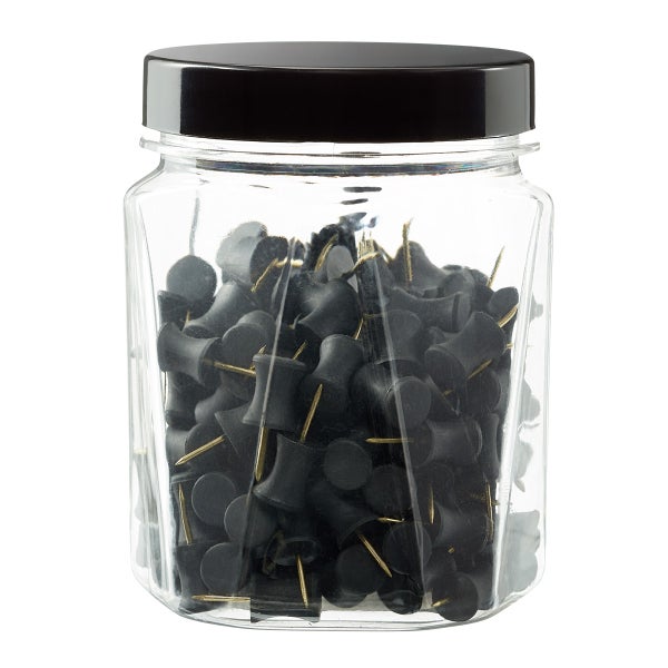 U-Brands Black Push Pins