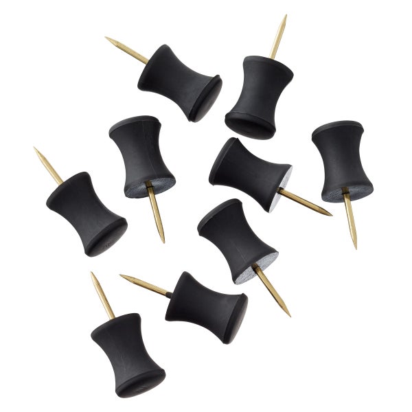 U-Brands Black Push Pins