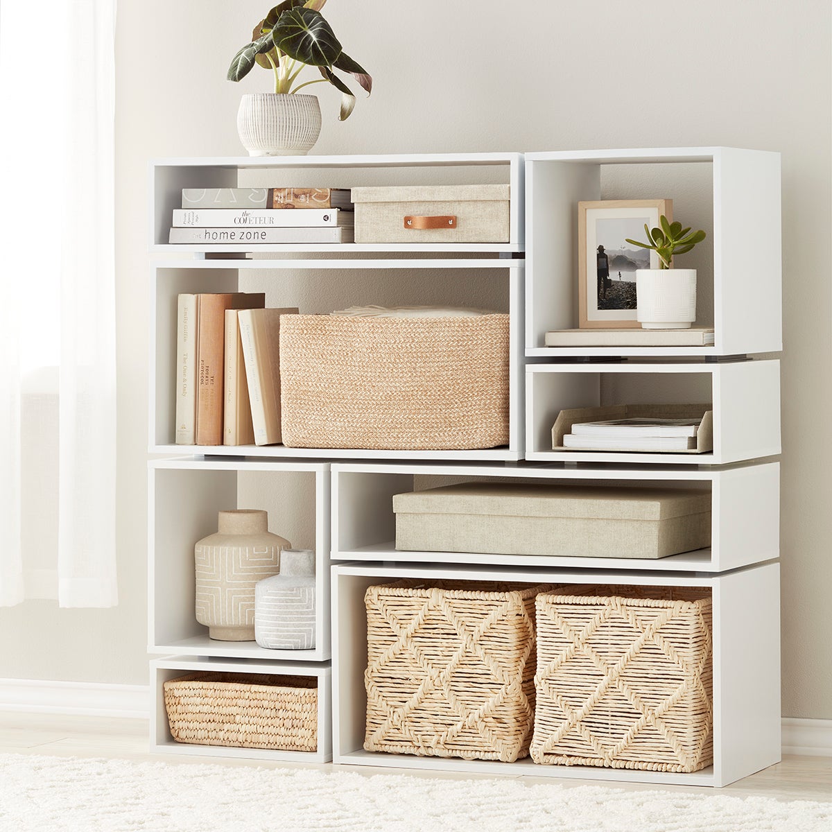 Cube Shelf With Storage Baskets