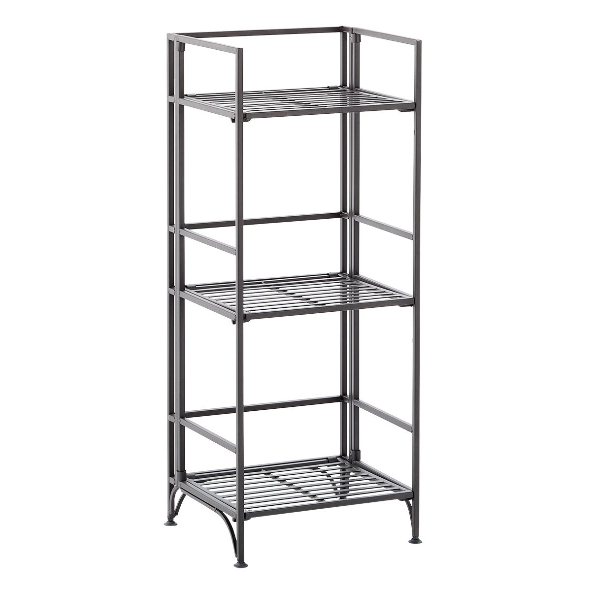 3Shelf Iron Folding Bookshelf The Container Store