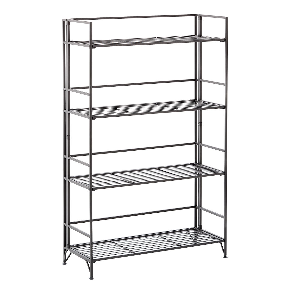 4Shelf Iron Folding Bookshelf The Container Store