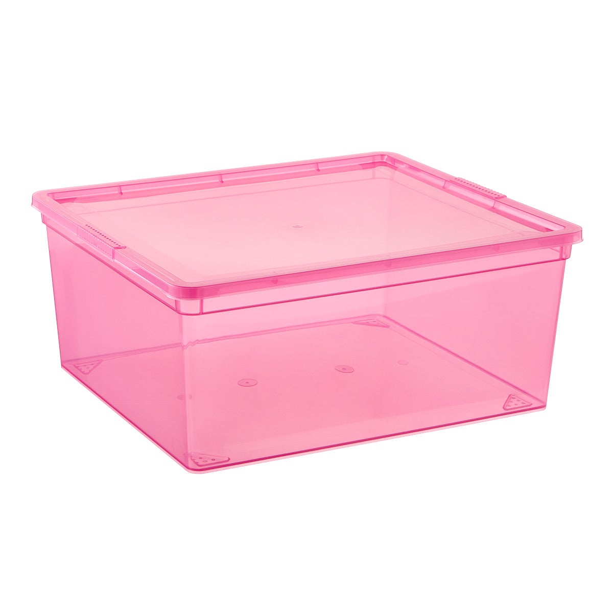 Pink Large Plastic Storage Bin