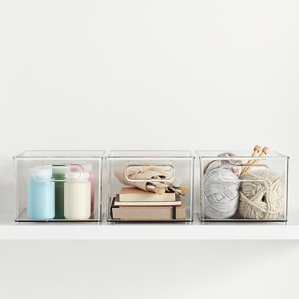 Front office storage bin idea Container Store  Office storage, Container  store, Storage containers