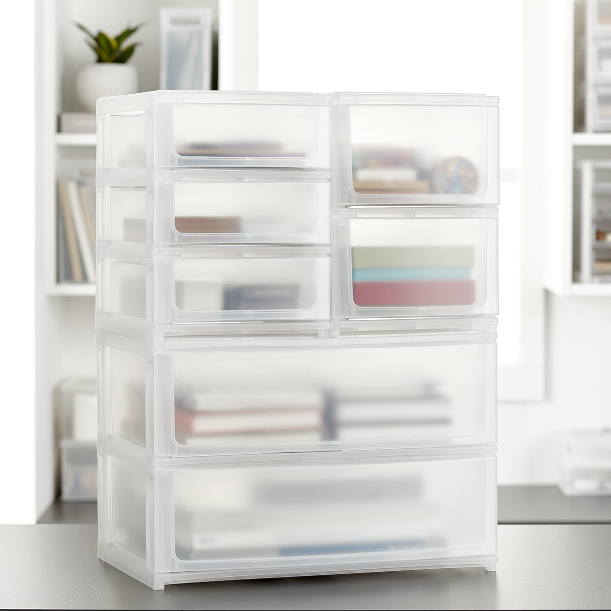 Shimo Stacking Organizers with Drawers