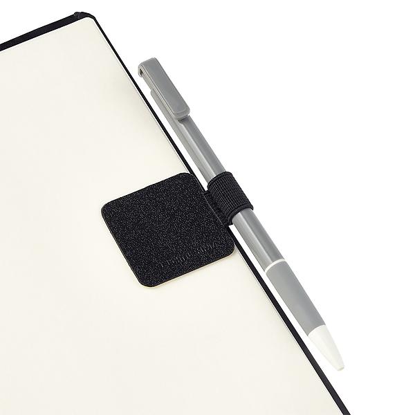 Portable Self-Adhesive PU Leather Pen Clip Pencil Elastic Loop