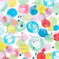 Wrap Happy Birthday Watercolor