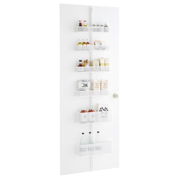 Elfa Mesh White 80" Over the Door Rack