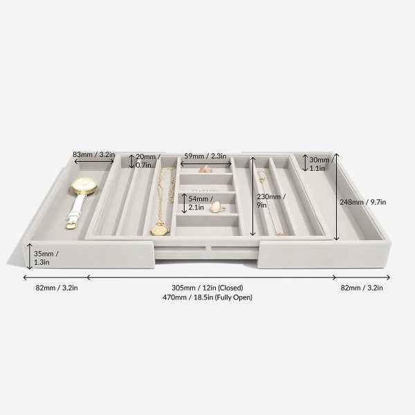 Stackers Large Expandable Jewelry Storage Tray