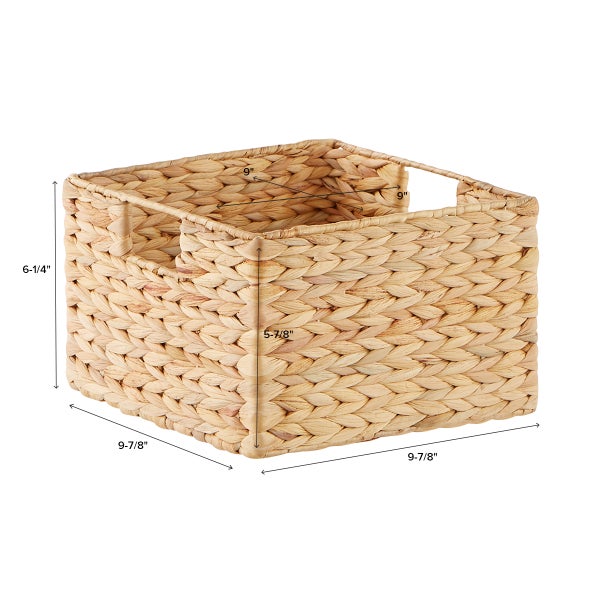 Water Hyacinth Storage Cubes with Handles