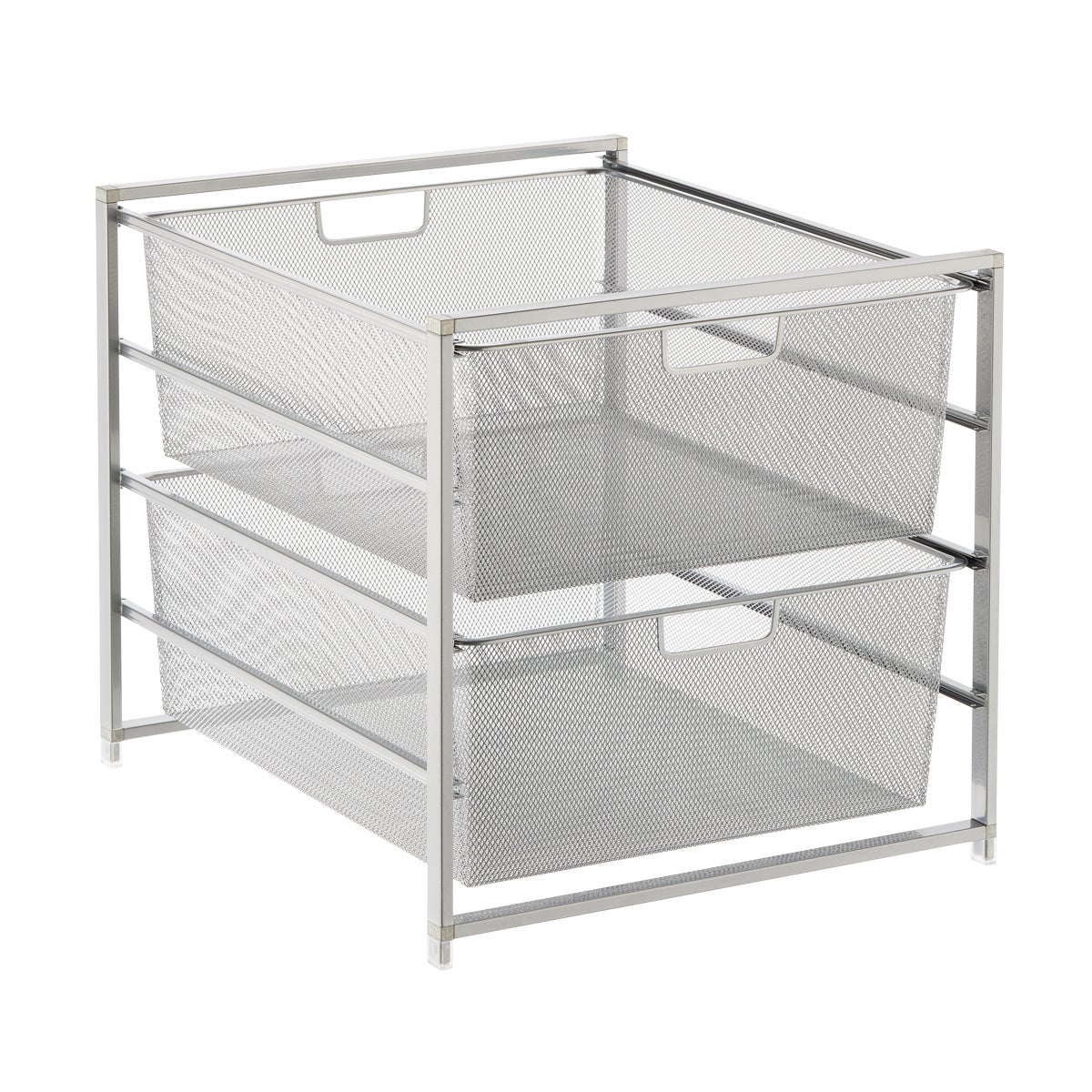 Elfa Graphite Mesh 2-Drawer Unit