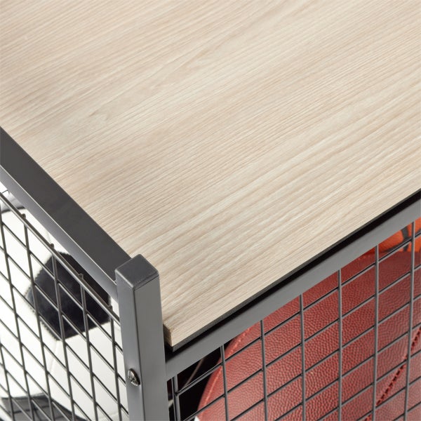 Black Heavy-Duty Storage Bench