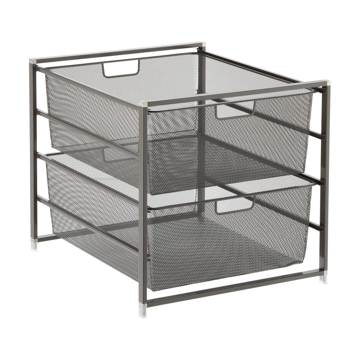 Elfa Graphite Mesh 2-Drawer Unit
