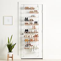 The Container Store 12-Tier Overdoor Shoe Rack White