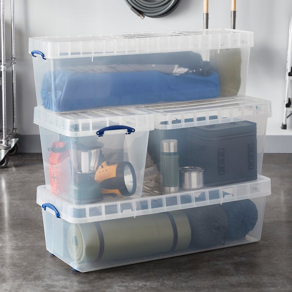 Really Useful Box Plastic Storage Container With Built In Handles