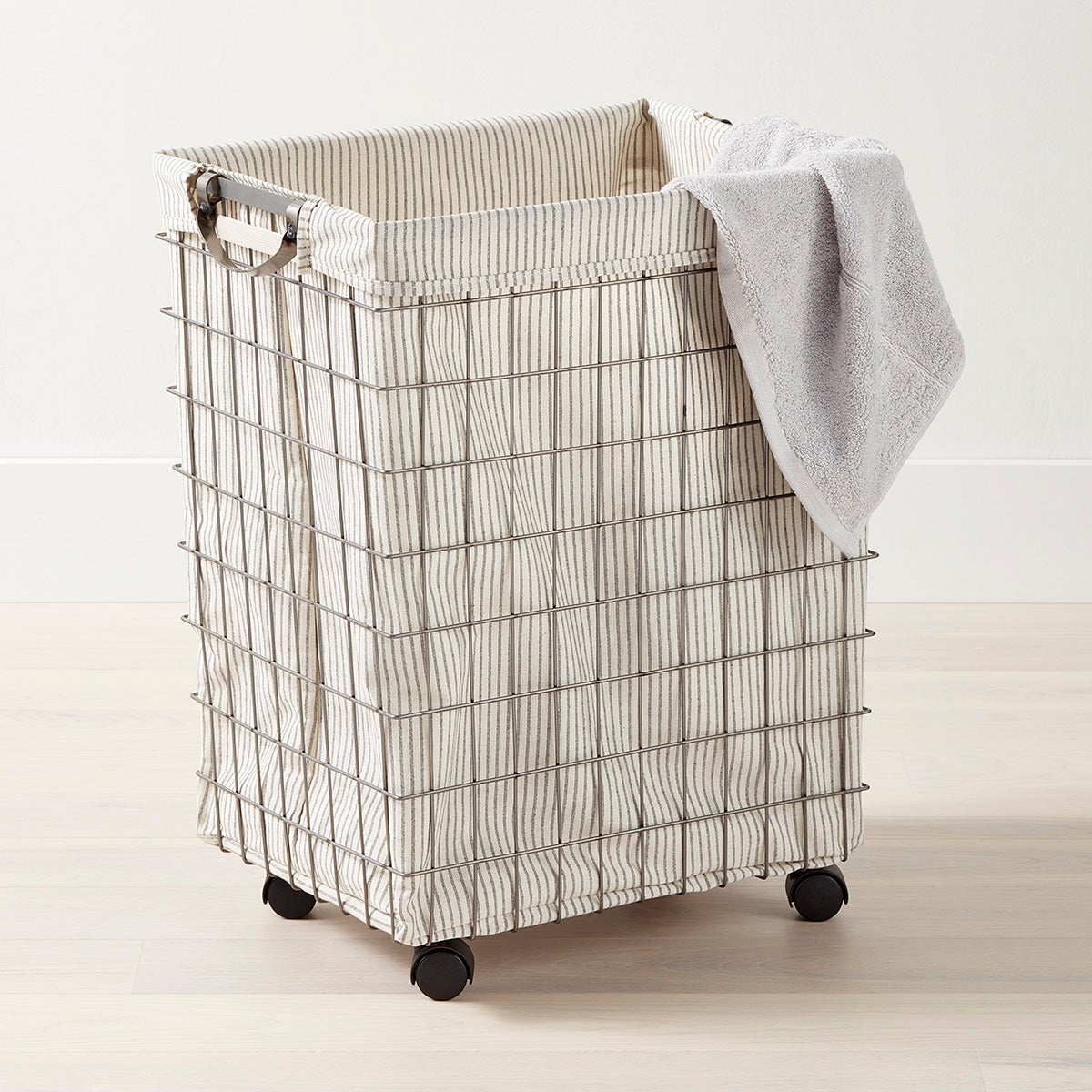 Heavy-Duty 3-Bin Rolling Laundry Sorter with Wheels