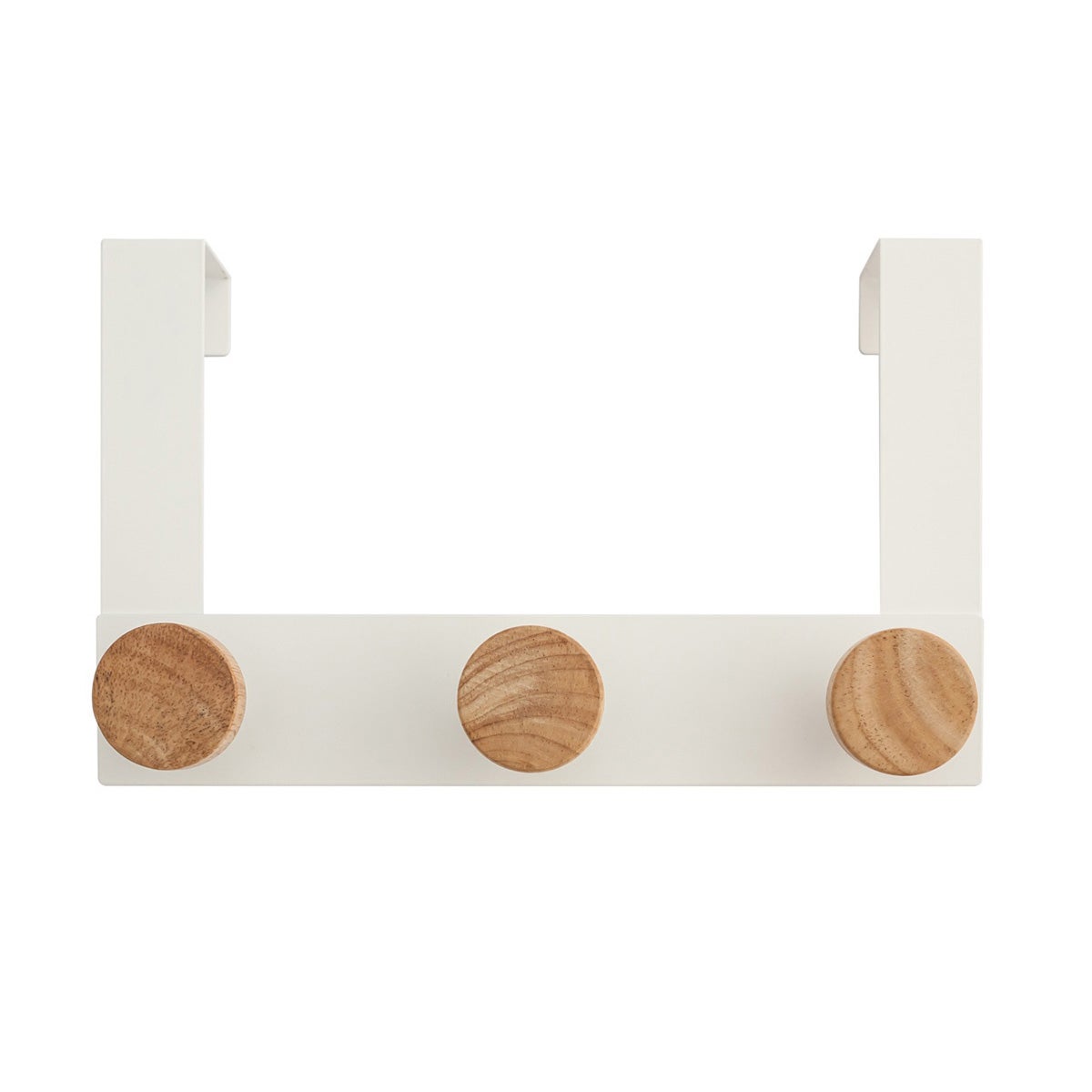 White & Natural Oslo Over Door Hook & Rack