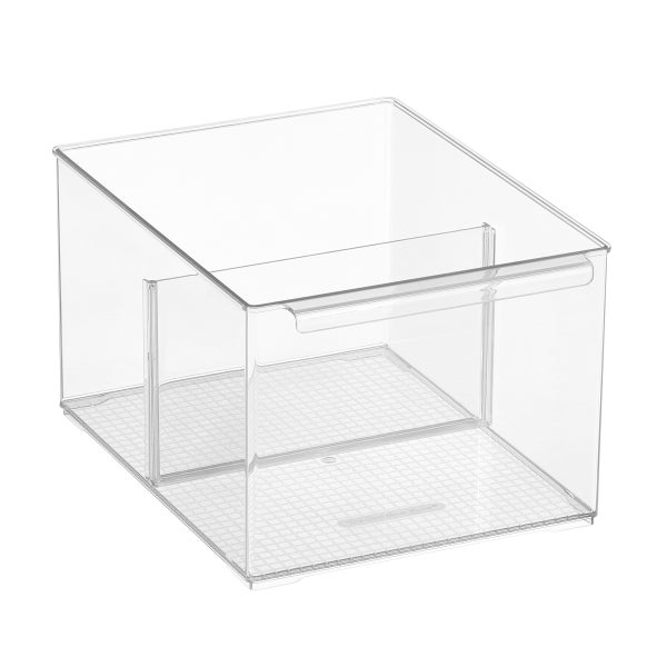 Cabinet-Depth Pantry Bins with Divider Case of 6