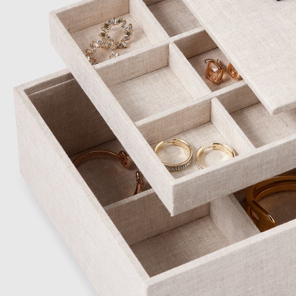 Marie Kondo Linen Harmony Jewelry Bento Box