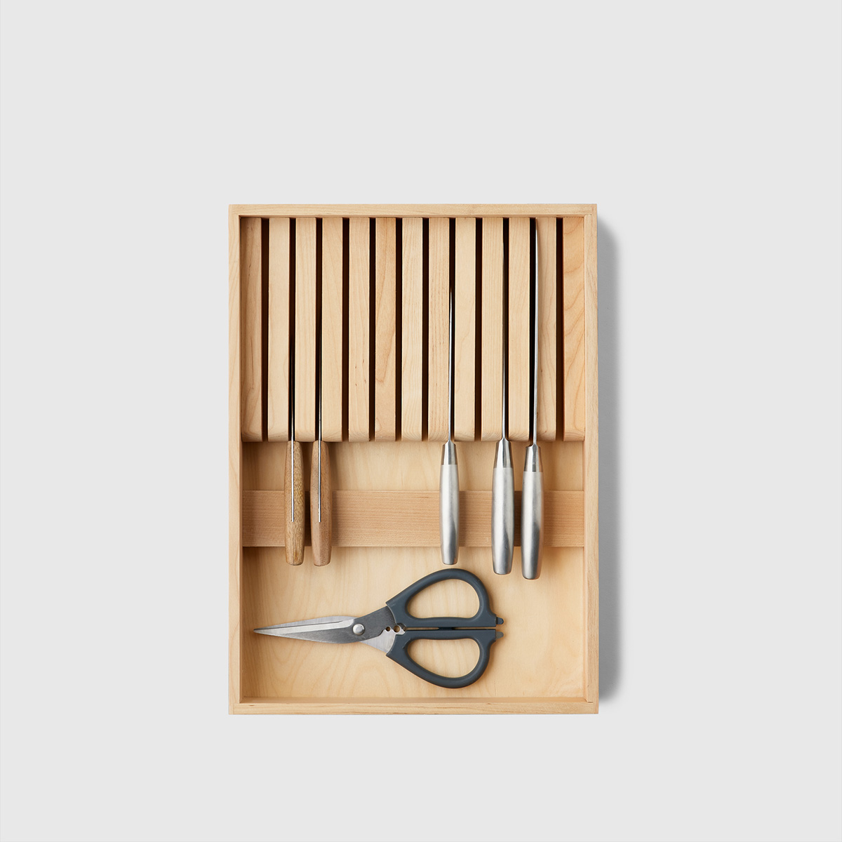 12 Piece Kitchen Knife Set with In-Drawer Organizer