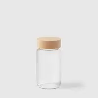 Marie Kondo Glass Spice Jar w/ Lid Birch