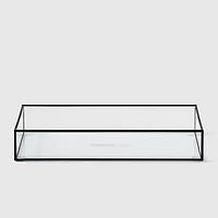 Marie Kondo Large Countertop Glass Stacking Tray Ink Black