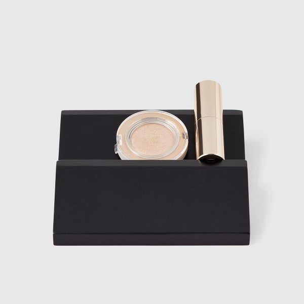 Serenity Glass Countertop Deluxe Makeup & Jewelry Starter Kit