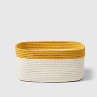 Marie Kondo Small Cotton Rope Bin Marigold Yellow
