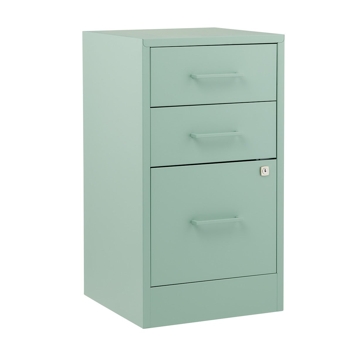2 Drawer Sage Green Locking Filing The Container