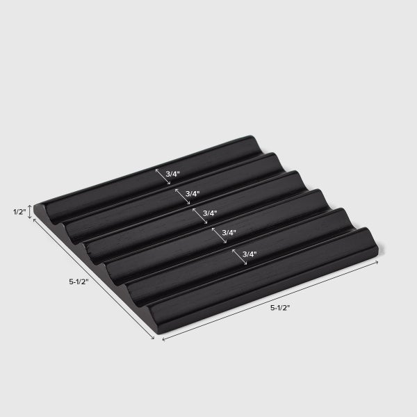 Marie Kondo Ink Black Medium Serenity Grooved Makeup Brush Insert