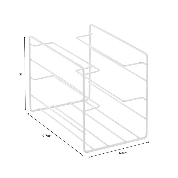 Upgraded Stackable Wrap Box Organizer Rack, 3-Tier Adjustable Foil  Organizer Holder for Kitchen Countertop Pantry organization and  storage-Under Sink
