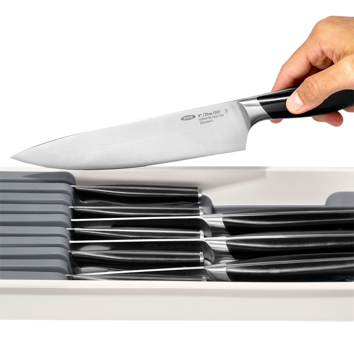 Oxo good grips 17 piece knife hot sale block set