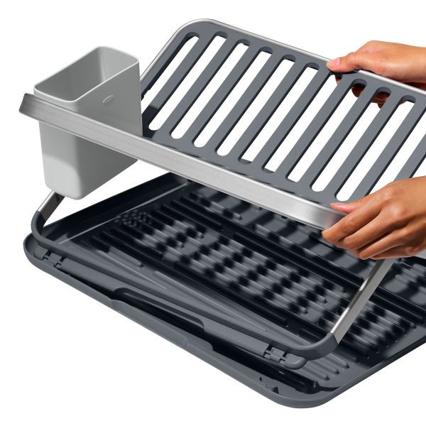 OXO Aluminum Fold Flat Dish Rack