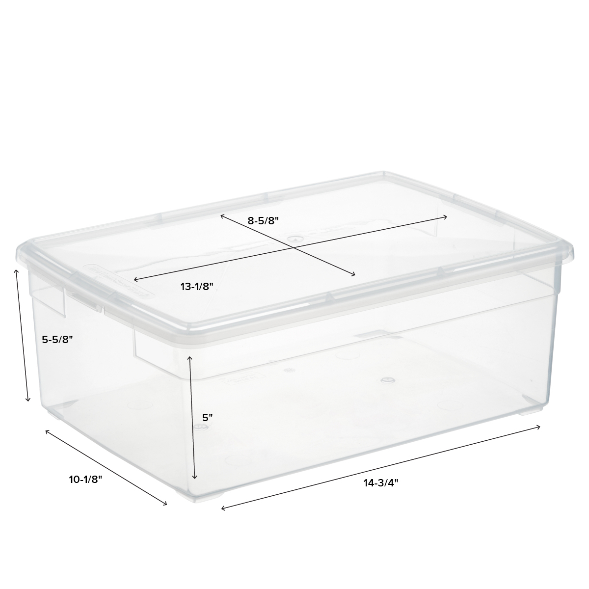 5x Clear Plastic Storage Boxes Box & Lid 35 Litre c/w Wheels Ideal Under Bed Use 