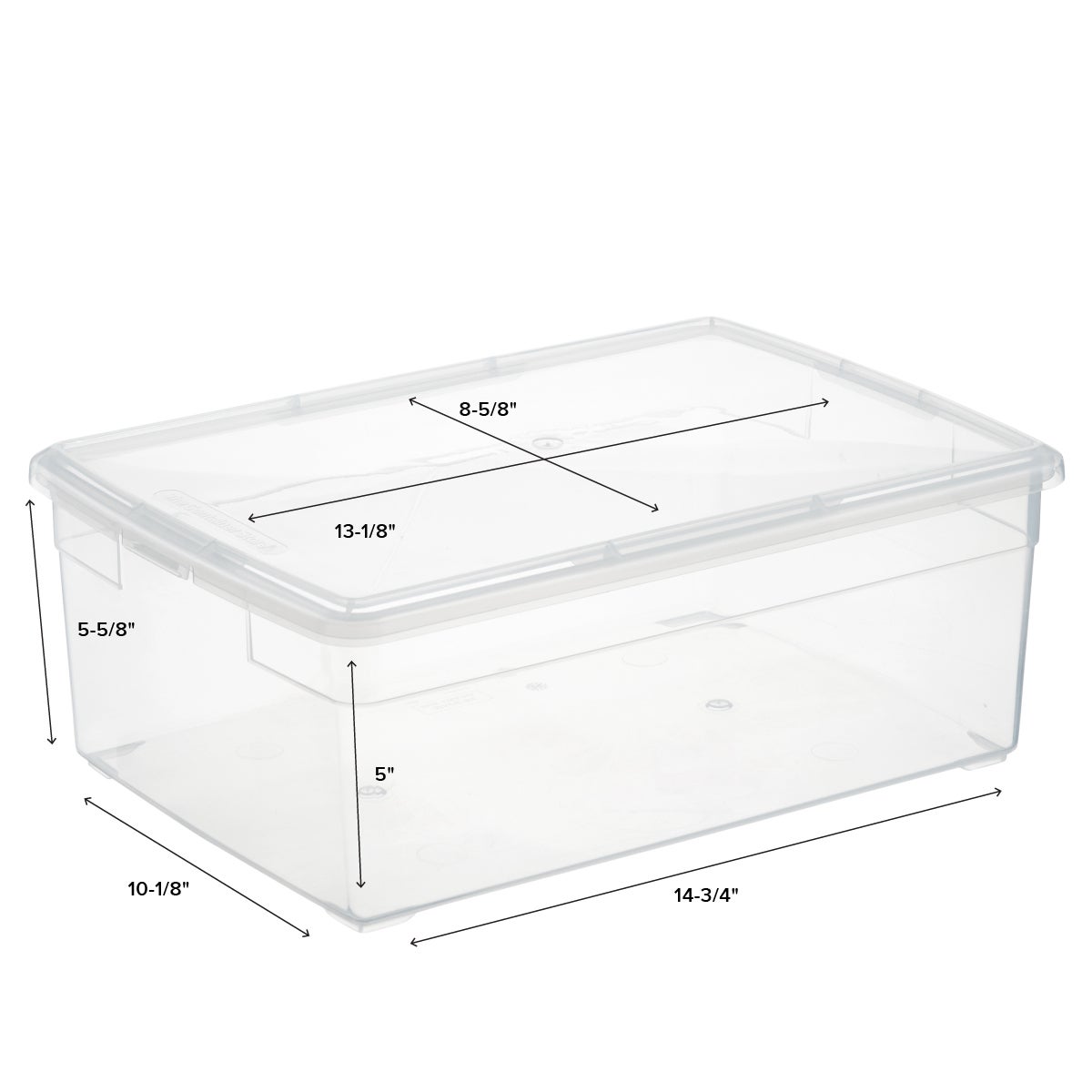 File Box with Lid 10 Pieces Box Flat Organizer Storage Bins Flat